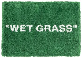 Virgil Abloh, matta, "Wet Grass", Ikea, ca 199 x 136 cm.