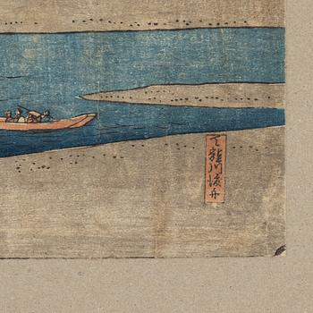 Ando Utagawa Hiroshige, färgträsnitt, Japan, 1849.