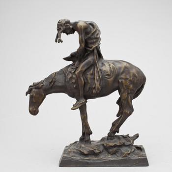 JAMES EARLE FRASER, efter, skulptur, brons.