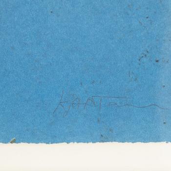 Kjartan Slettemark, färglitografi, signerad 4/250.