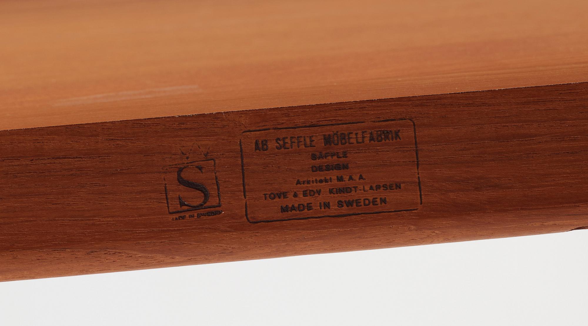SOFFBORD, Tove & Edvard Kindt Larsen, Säffle Möbelfabrik. 1950-tal.