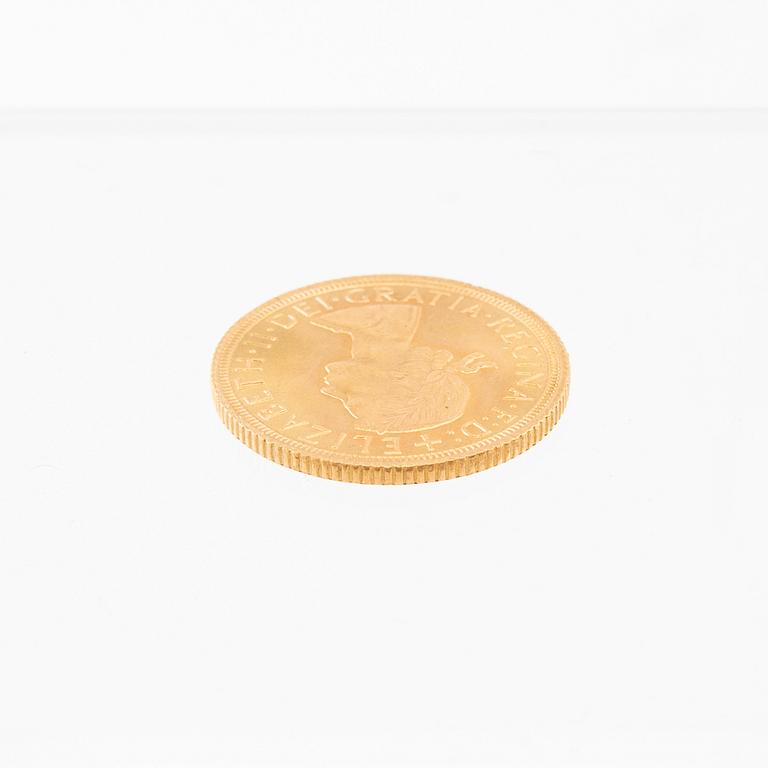 Gold Coin Sovereign United Kingdom 1965 Elizabeth II.