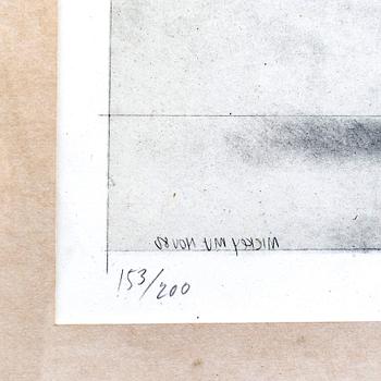 Lasse Åberg, litografi signerad och numrerad 153/200.