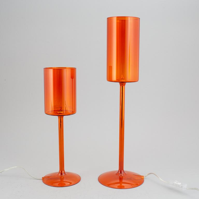 Two contemporary table lamps "Spillray", designed by Manuel e Vanessa Vivian, Italy.