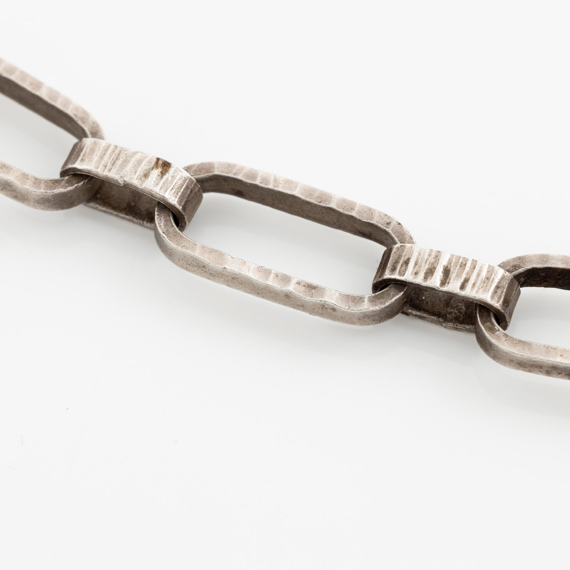 Atelier Borgila, necklace, silver, links.