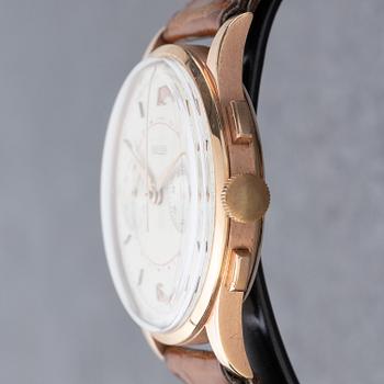 Jaeger, "By Universal Genève", "Jumbo", chronograph, ca 1950.