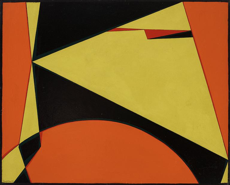 HARRY BOOSTRÖM, oil on panel, signed Booström and dated -54.