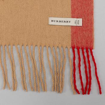 BURBERRY, a cashmere scarf.