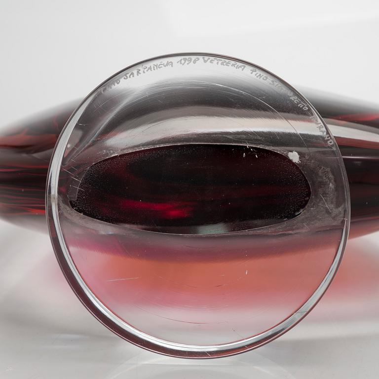 Timo Sarpaneva, skulptur, "Clamitatio" (Skriket) signerad Timo Sarpaneva 1998 Pino Signoretto Murano.