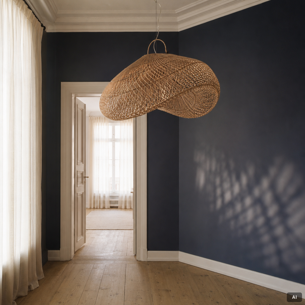 A pair of ceiling lamps, contemporary.
