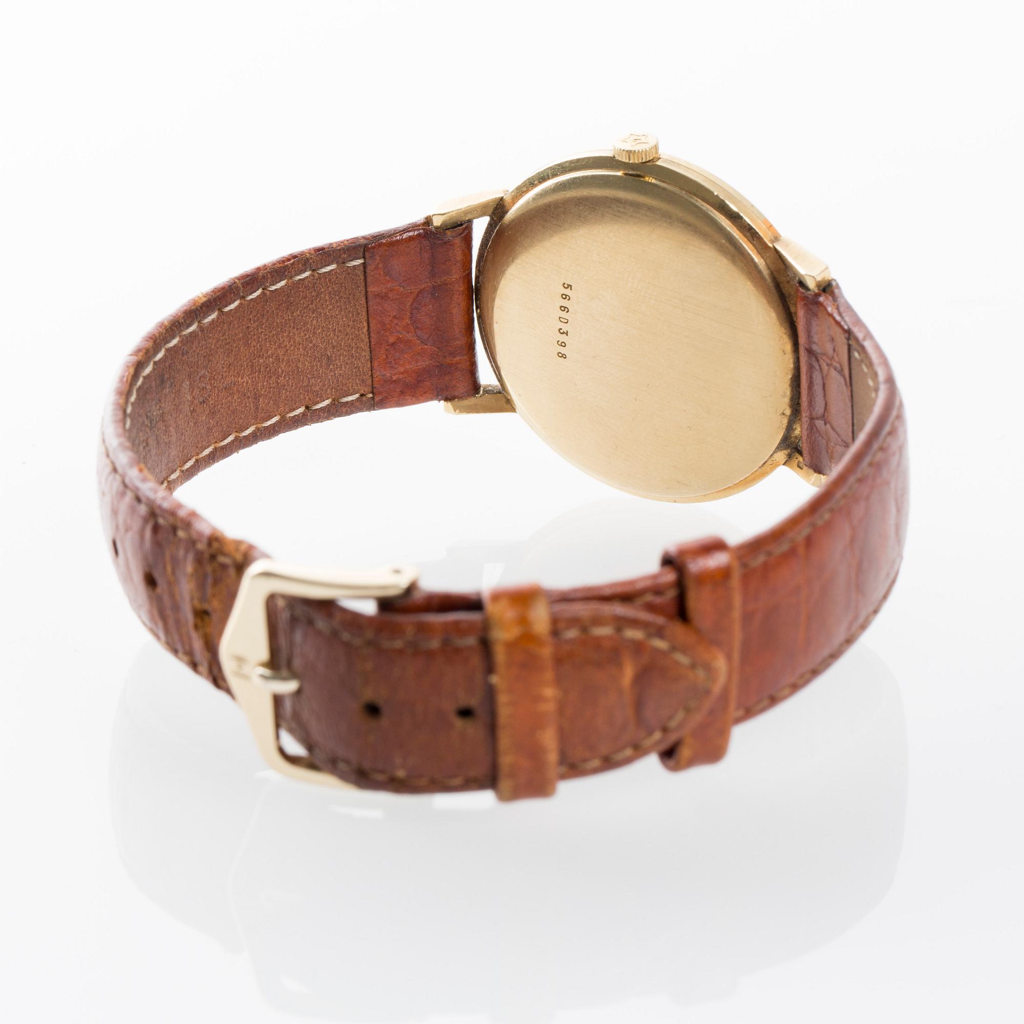 ARMBANDSUR, herr, Zenith, 18K guld. Total vikt ca 37 gram.