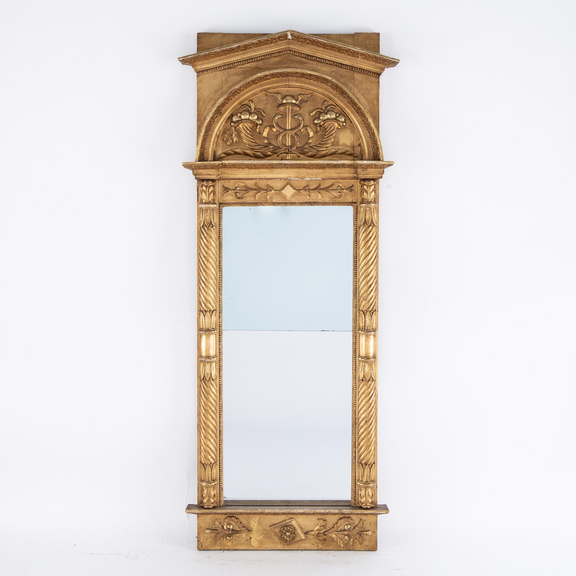 A Swedish Empire mirror, first half of the 19th century.