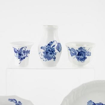 Twelve pieces of a 'Blue flower' service, Royal Copenhagen, Denmark.