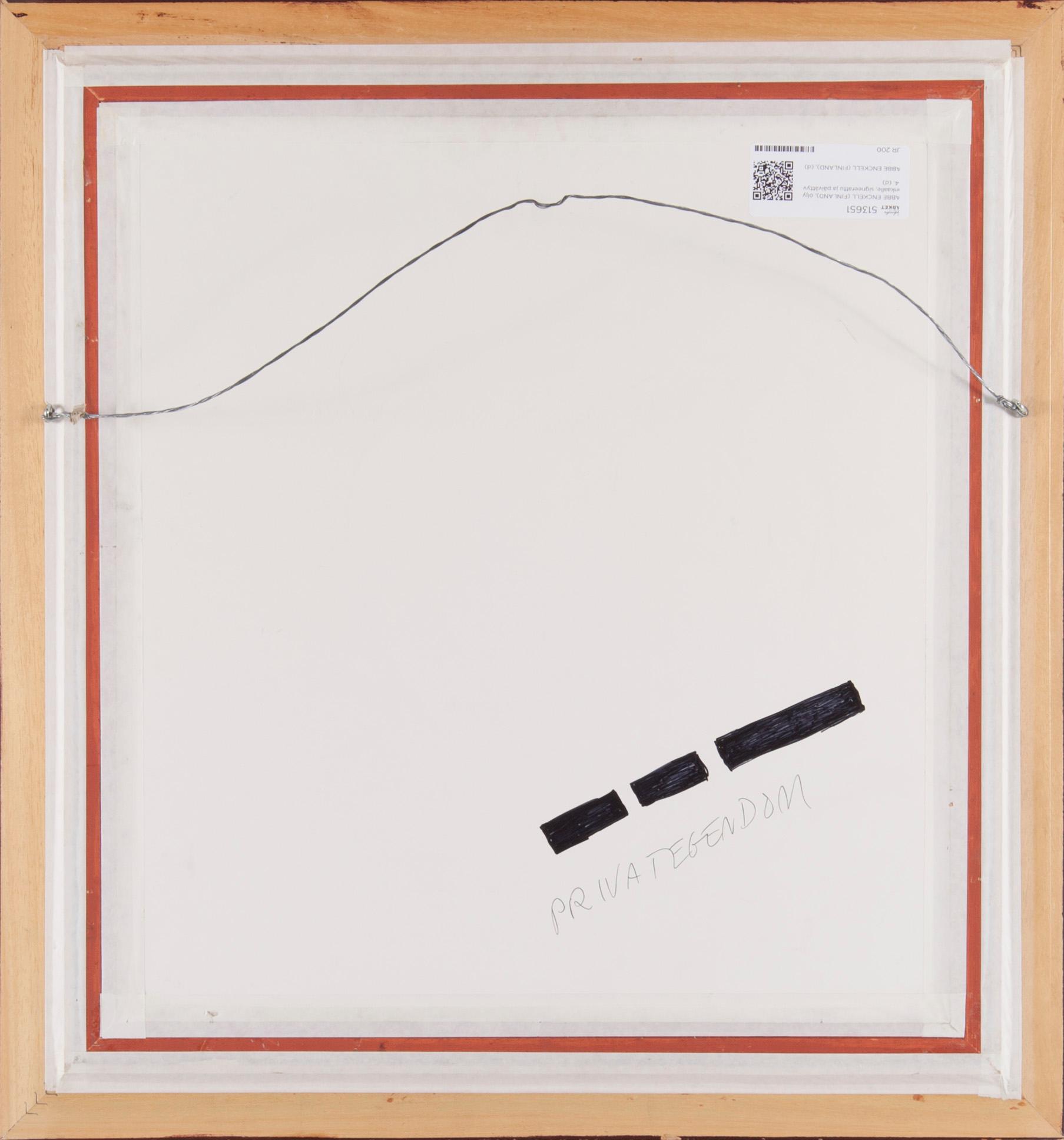 RABBE ENCKELL, olja på duk, uppfodrad på kartong, signerad och daterad -24.