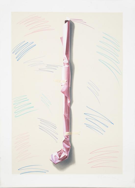 Yrjö Edelmann, "Golf club wrapped in pink".