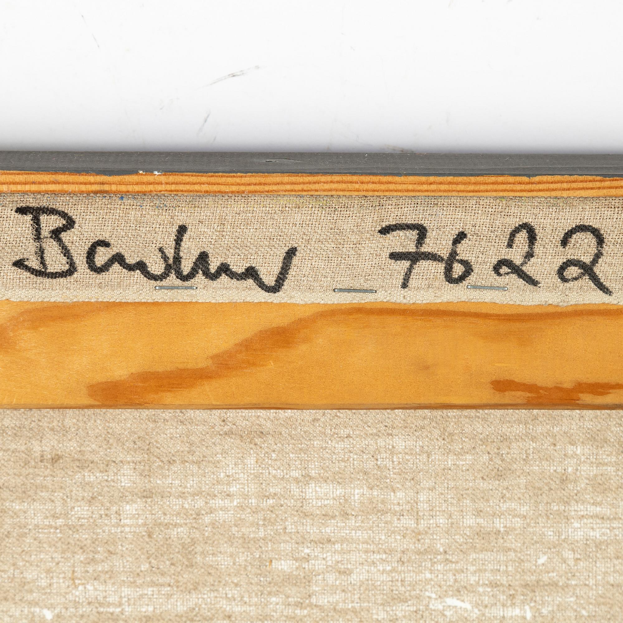 Frank Badur, oil on canvas, signed verso.