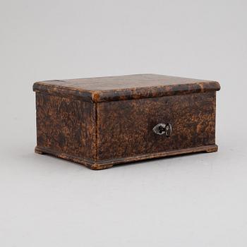 Jacob Siölin, an alder root box, Köping and Kungsör, signed and numbered No 245.