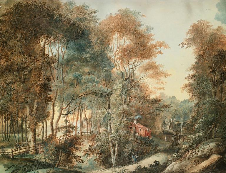 AXEL FREDRIK CEDERHOLM, akvarell, Signerad Cederholm och daterad 1808.