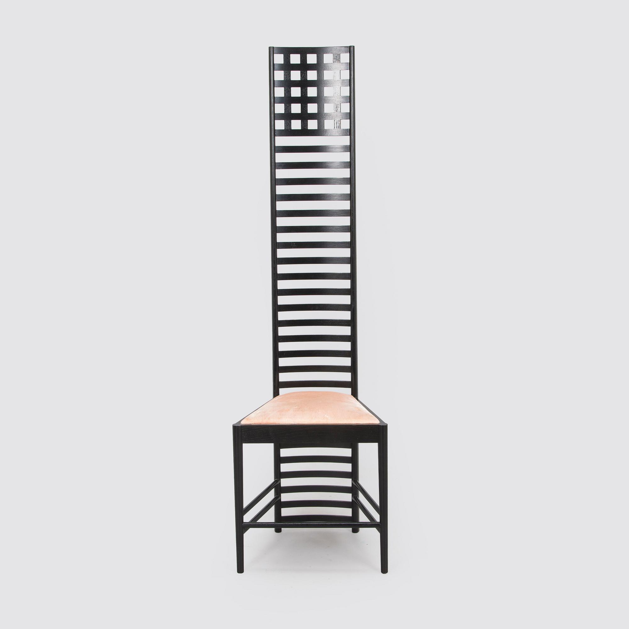 Charles Rennie Mackintosh, a 'Hill house 1' chair for Cassina, designed in 1902.