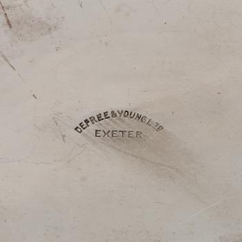 Thomas Bradbury & Sons Ltd, teservis, 3 delar, silver, Sheffield 1908-1910.
