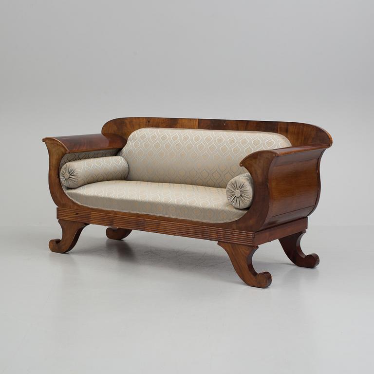 A mid 19th century late empire sofa.