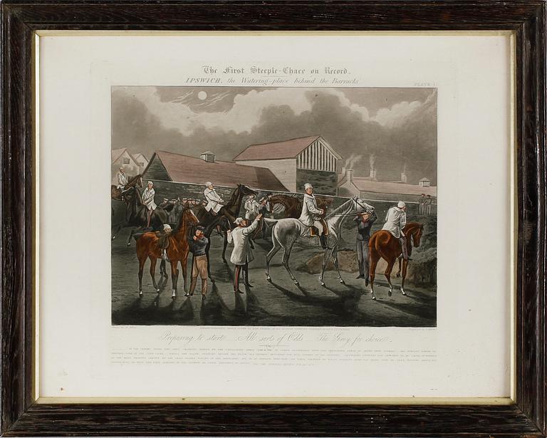 HENRY ALKEN, efter, 4 st, gravyrer,  England, 1800-tal.