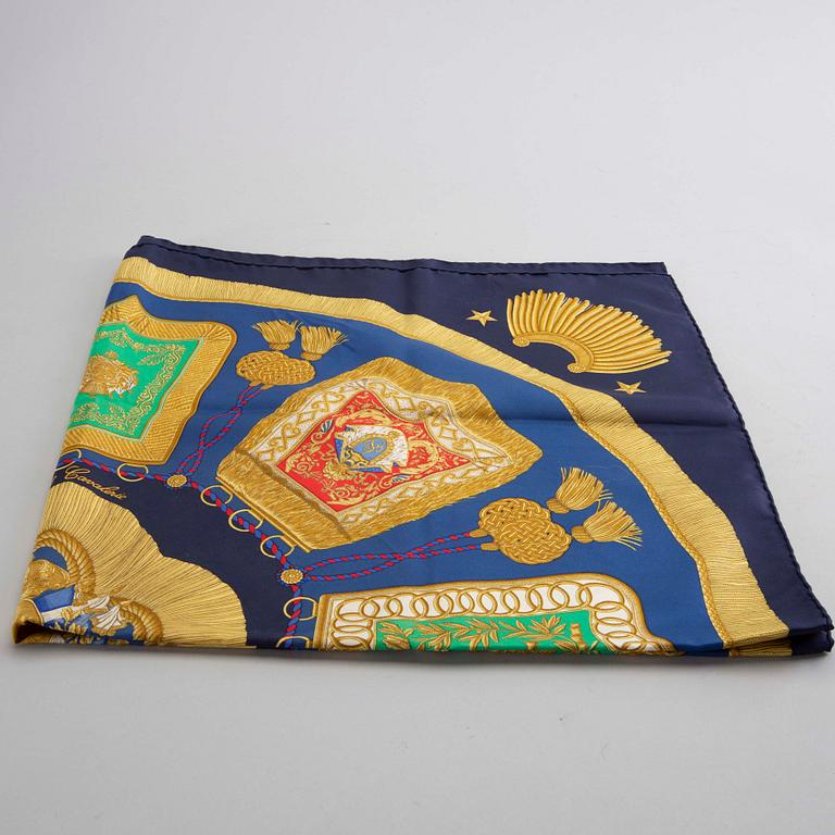 HERMÈS, SCARF, "Poste et Cavalerie  Hermès.",.