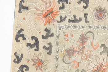 Silk embroidery, China, late Qing, circa 1900.