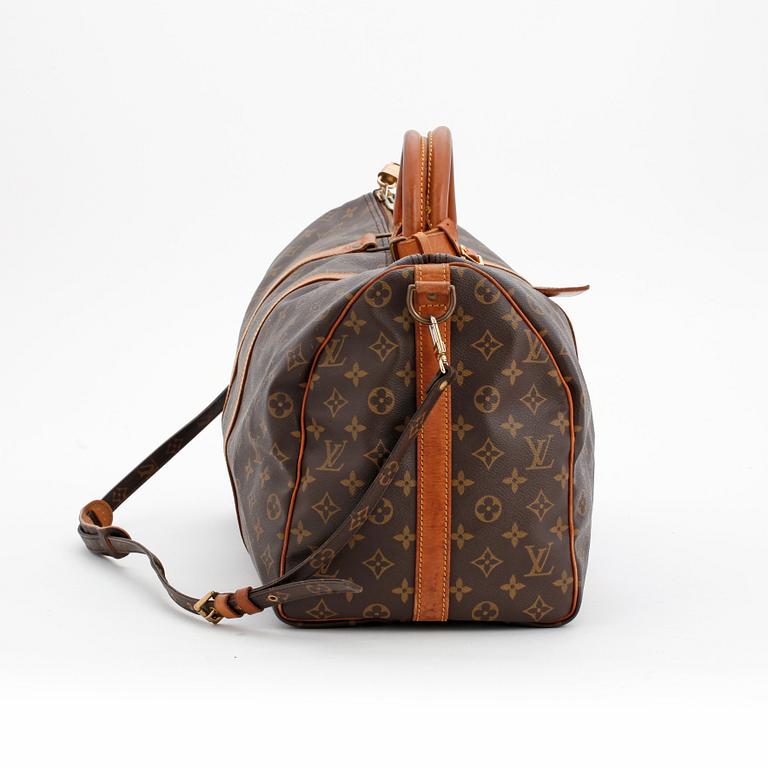 LOUIS VUITTON, a monogram canvas weekendbag, "Keepall Bandouliere 50".