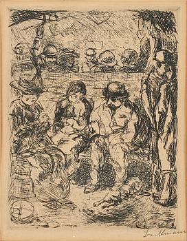 MAX BECKMANN, etching, signed.