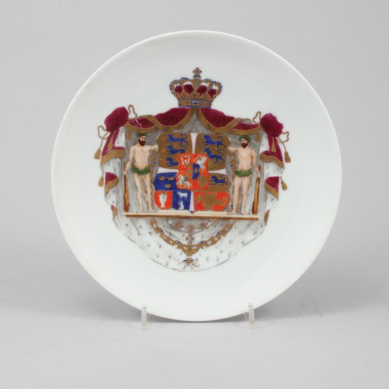 ASSIETT, porslin, Danmark, omkring sekelskiftet 1900.