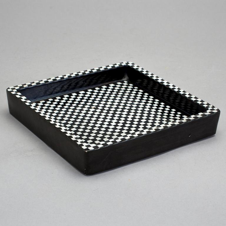 ASKFAT, stengods. "Domino", Stig Lindberg, Gustavsberg, 1900-talets mitt.