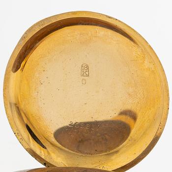 Fickur, savonett, 18K guld, 52,5 mm.