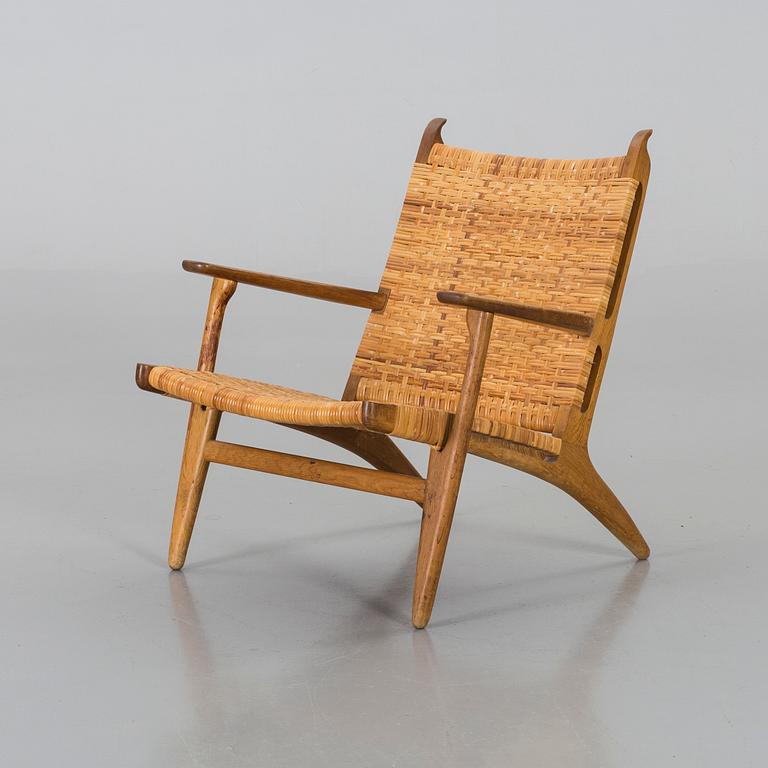 HANS J WEGNER, lounge chair"CH-27", Carl Hansen & Son, Denmark, 1960s.