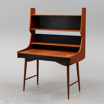 JOHN TEXMON, A teak veneered 'Ola-pulten' desk with bookcase, Blindheim Møbelfabrikk, 1950's.