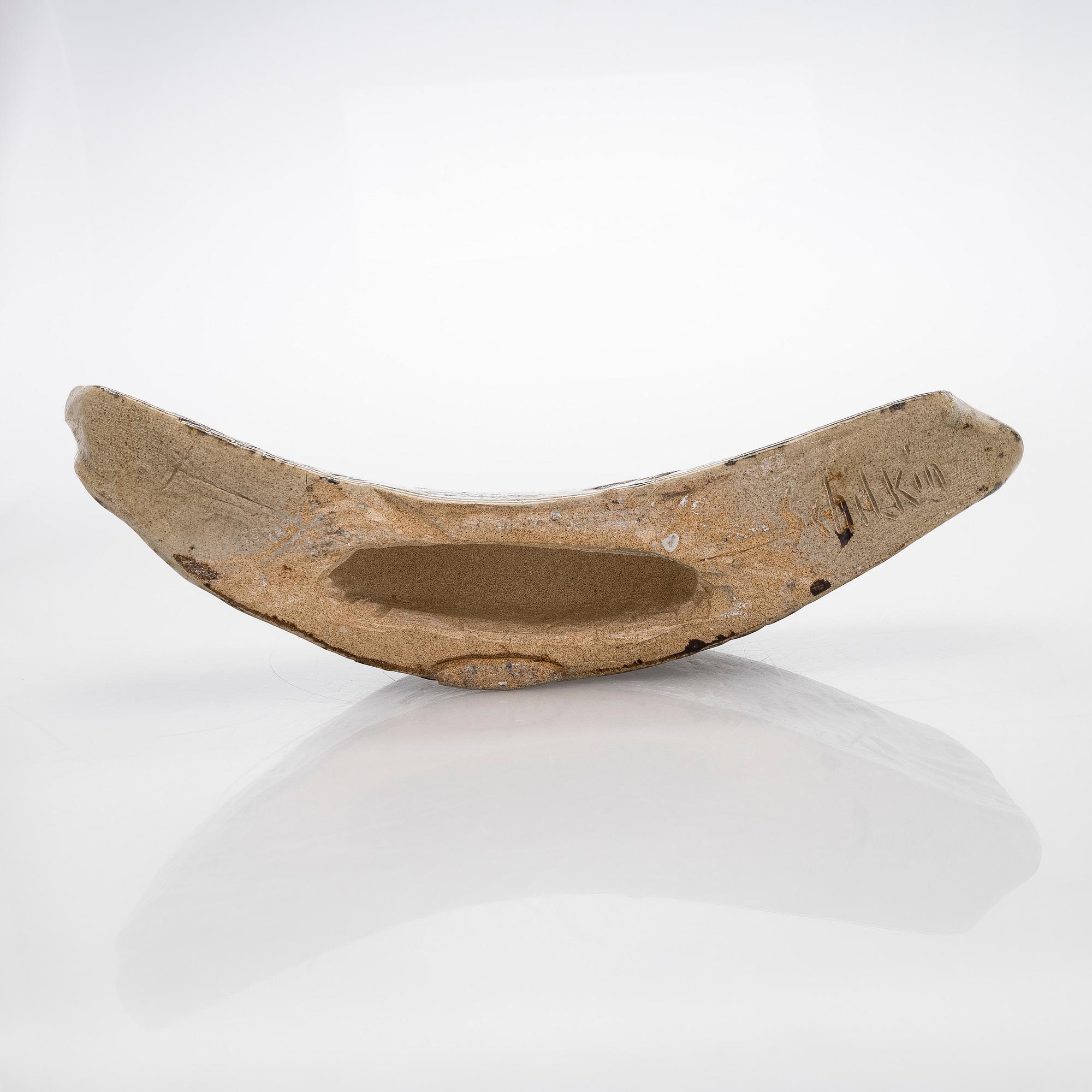 Michael Schilkin, a stoneware sculpture, signed Schilkin.