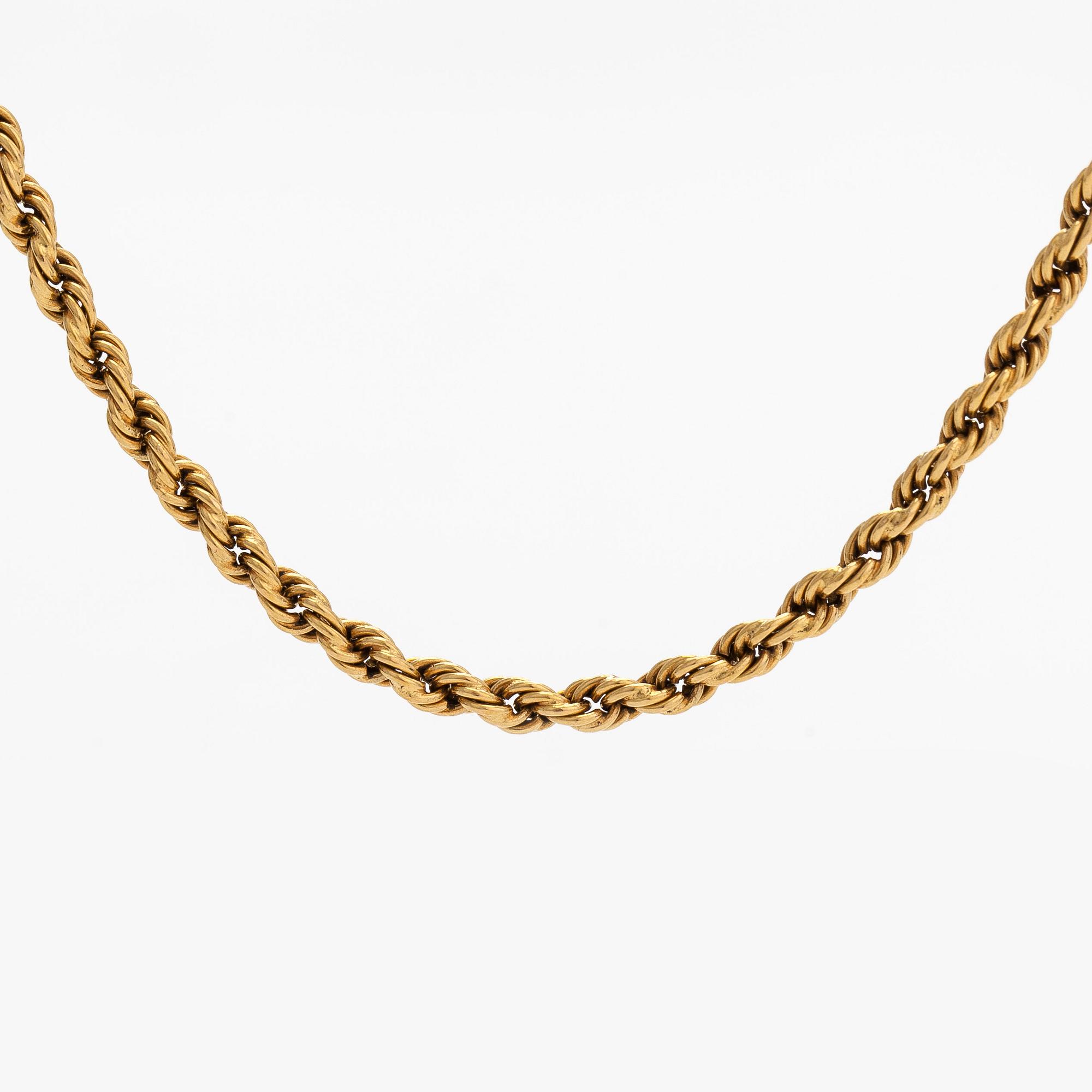 A 20K gold Cordell chain necklace. Foreign hallmarks. Bukowskis
