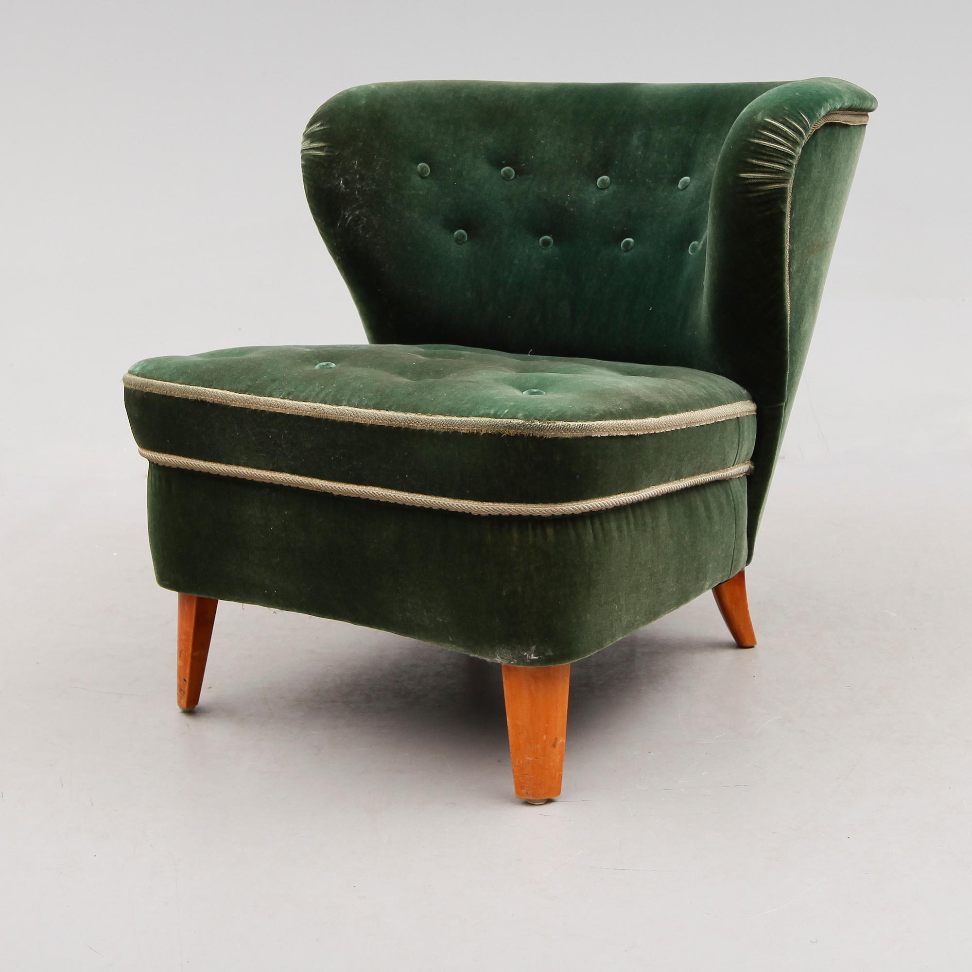 FÅTÖLJ, Gösta Janssons möblering, Jönköping, 1900-talets första hälft.