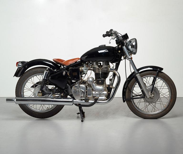 Mats Theselius, "MC hommagé à royal enfield", motorcykel, 500 CC, Källemo efter 2001, i en upplaga av 9 exemplar.