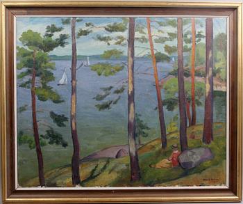 ARVID NILSSON, oljemålning på duk, sign o dat- 1925.