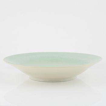 Per Hammarström, a stoneware dish, signed and dated 1987.