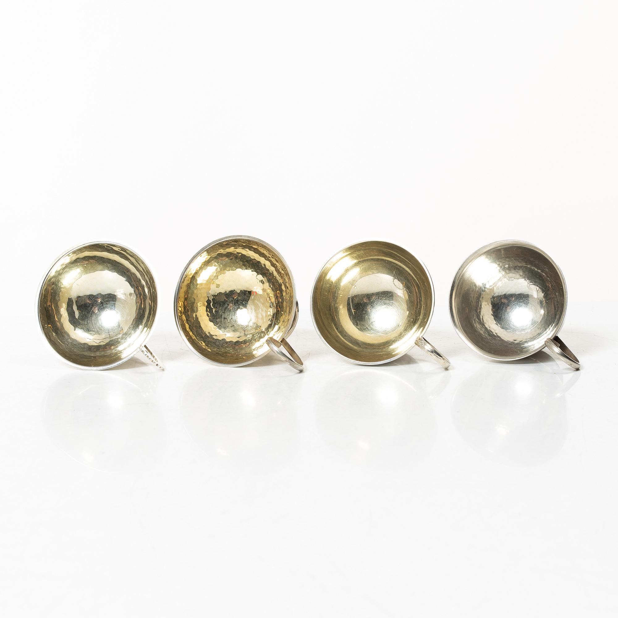 Twelve silver mugs, Stockholm, Eskilstuna and Gothenburg, 1950-91.