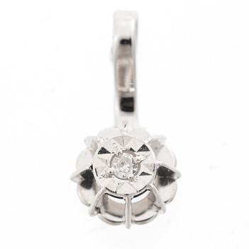 Hänge 18K vitguld med en diamant.
