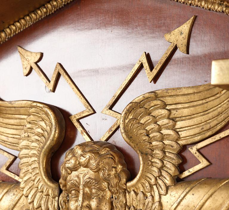 Spegel, av Johan Martin Berg  (spegelfabrikör i Göteborg 1803-37), Empire.