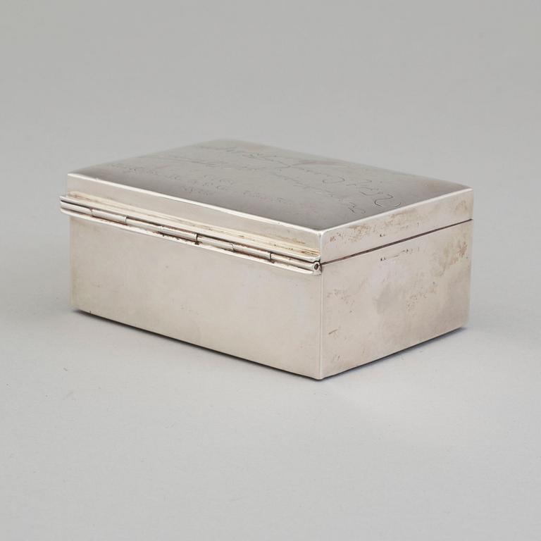 an early 20th century silver box by K Andersson Stockholm.
