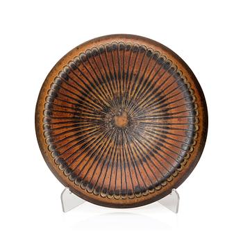 111. Wilhelm Kåge, a 'Farsta' stoneware dish, Gustavsberg studio, Sweden 1958.