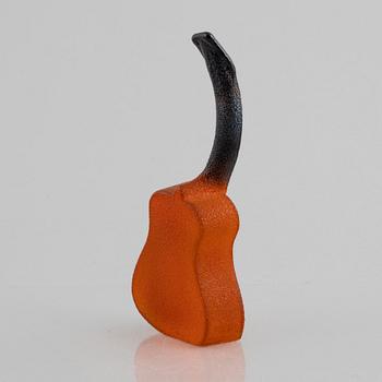 Kjell Engman, skulptur, gitarr, glas, Kosta Boda.