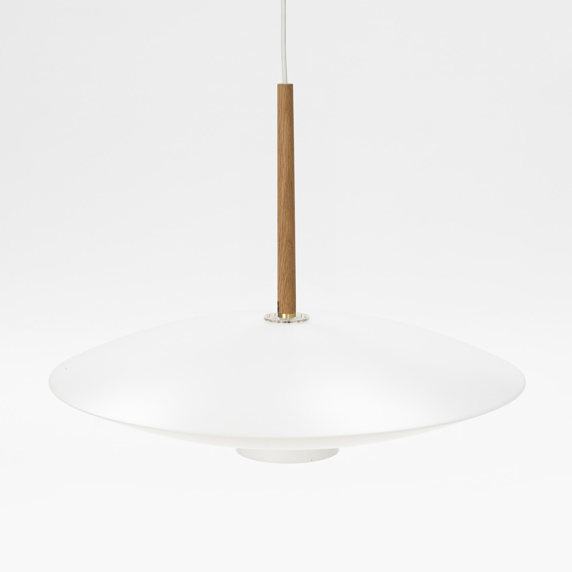 Uno & Östen Kristiansson, taklampa, "Discus", Luxus, Vittsjö, 1960-tal.