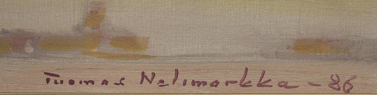 TUOMAS NELIMARKKA (FINLAND), olja på duk, sign. och dat. -86.