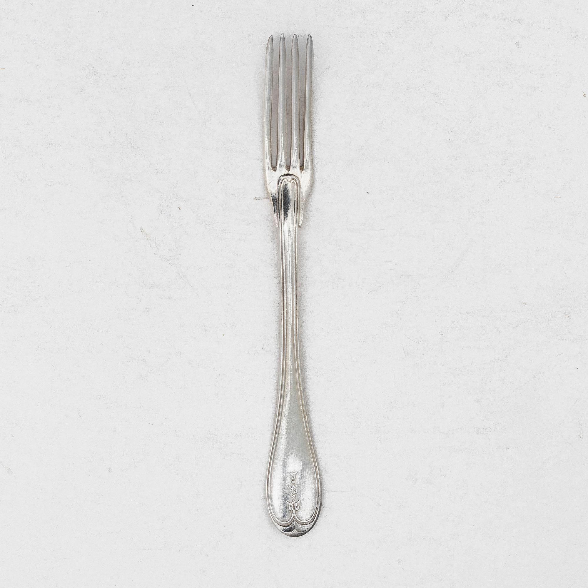 Pehr Zethelius, Gafflar, 13 st, silver, Stockholm 1809.